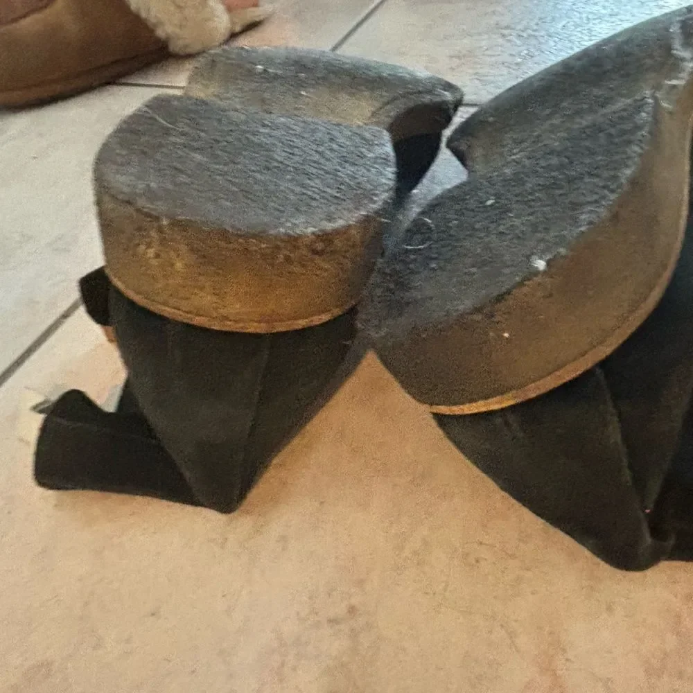 Common Projects Black Suede Chelsea Boots ankle shoes y2k design flats - Picture 4 of 8